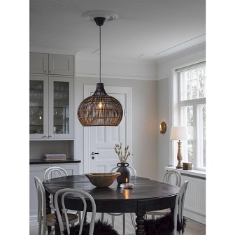 Lampa wiklinowa kula wisząca Marta naturalna